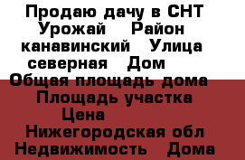 Продаю дачу в СНТ “Урожай“ › Район ­ канавинский › Улица ­ северная › Дом ­ 99 › Общая площадь дома ­ 98 › Площадь участка ­ 8 › Цена ­ 980 000 - Нижегородская обл. Недвижимость » Дома, коттеджи, дачи продажа   . Нижегородская обл.